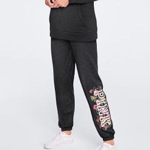 Victoria's Secret Boyfriend Fit Pink Sweat Pants EUC Size XS